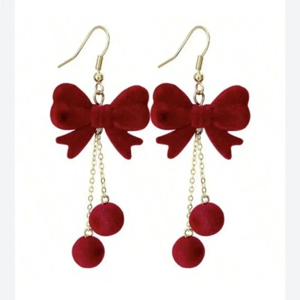 bow dangle earrings N223